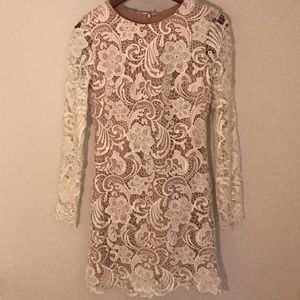 Long Sleeve Crochet Dress